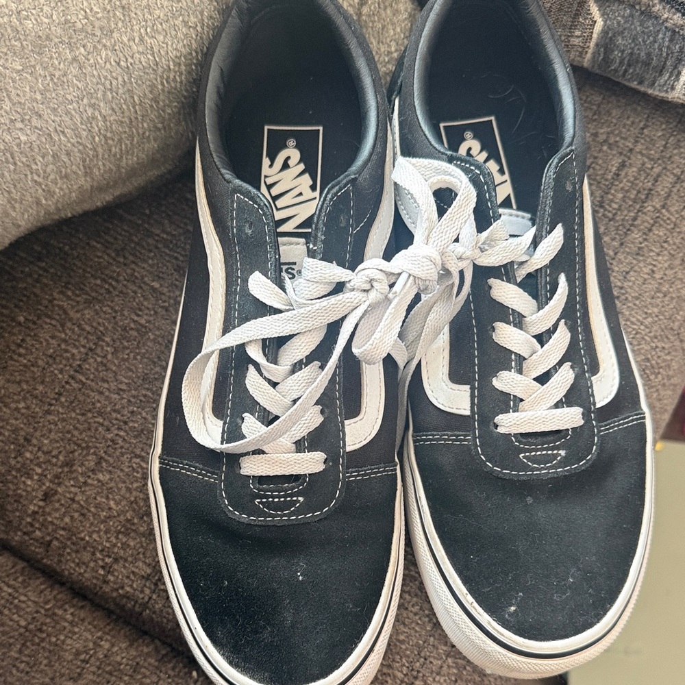 Vans Black and White Old Skool Skate Shoes